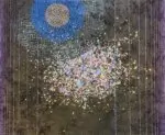 Un homme pense entre les étoiles