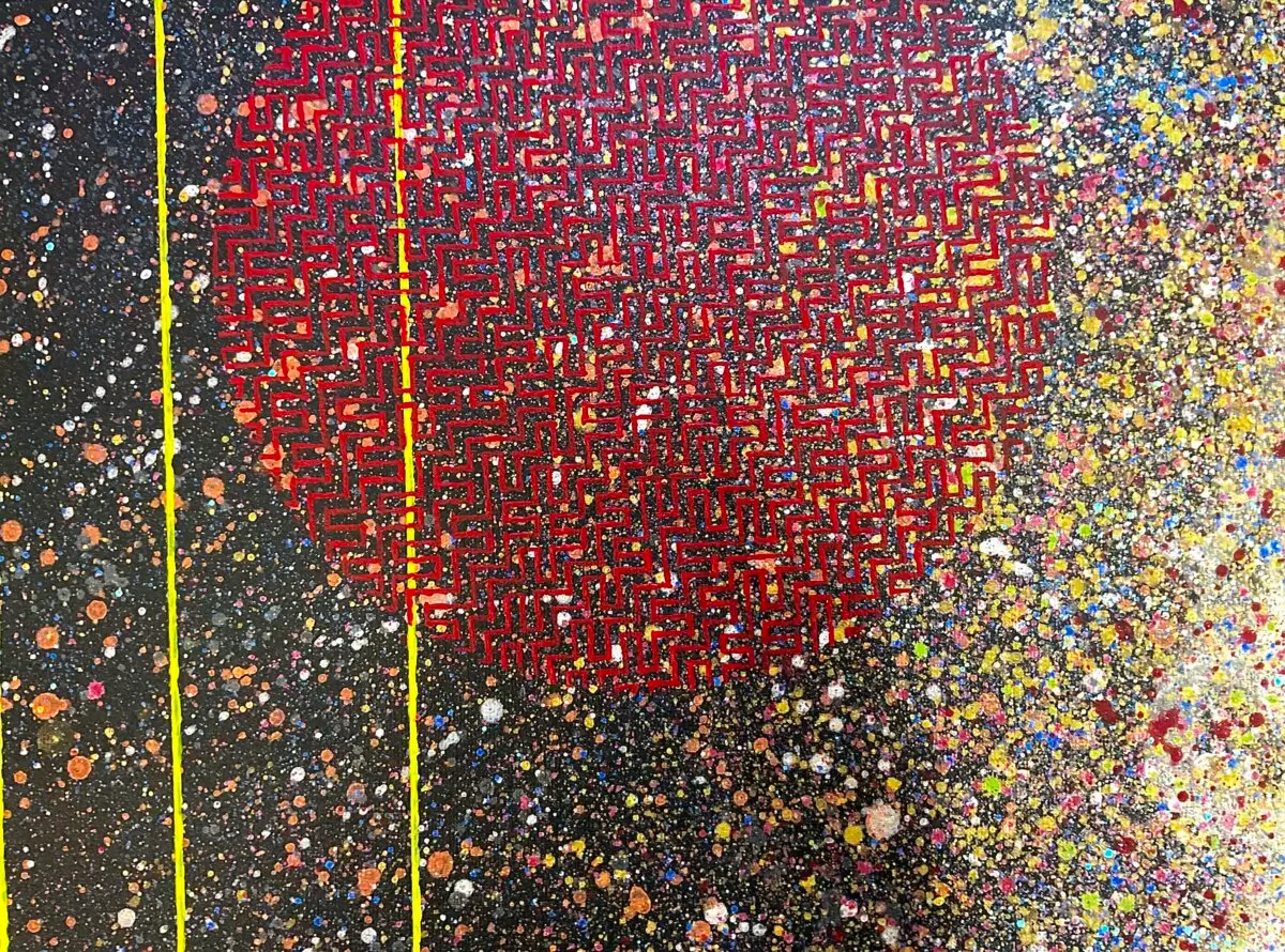 Une femme pense entre les étoiles